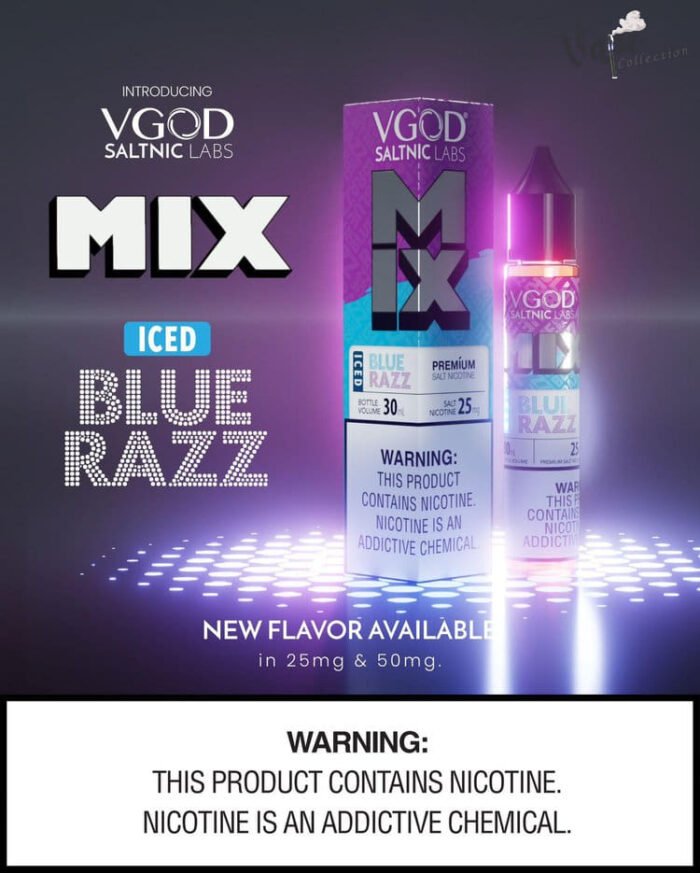 VGOD Mix Saltnic Price in Dubai ICED BLUE RAZZ