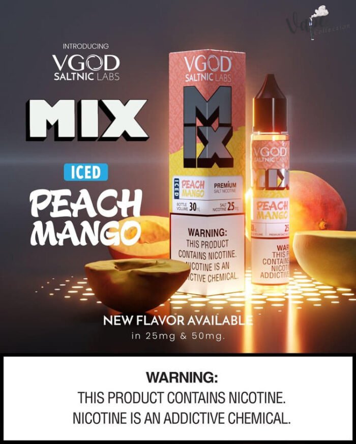 VGOD Mix Saltnic Price in Dubai ICED PEACH MANGO