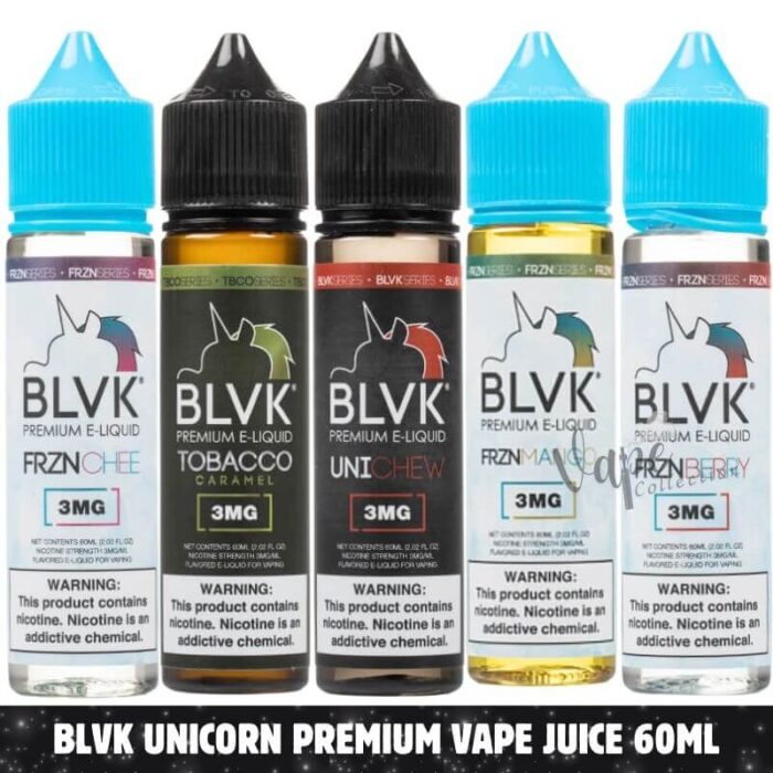 BLVK Unicorn Premium Vape Juice 60ML 3MG E-Liquid Price in Dubai