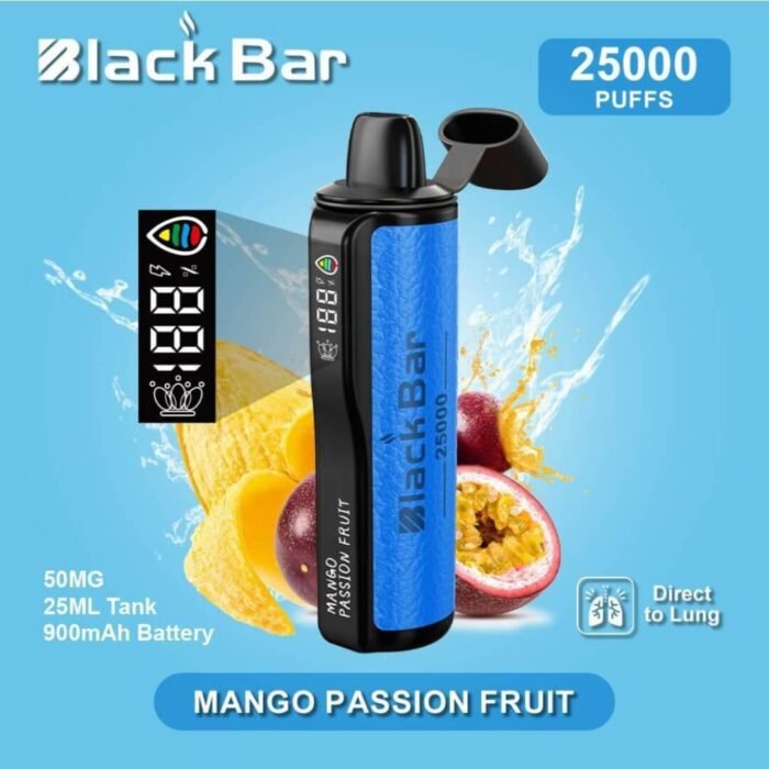 Black Bar 25000 Puffs Mango Passion Fruit