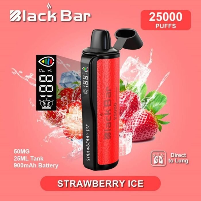 Black Bar 25000 Puffs STRAWBERRY Ice