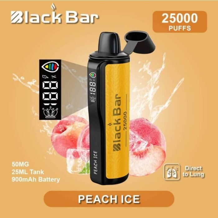 Black Bar25000 Puffs Peach Ice