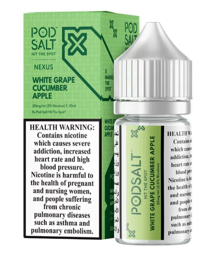 PODSALT NEXUS SALTNICS PRICE IN DUBAI white grape apple cucumber