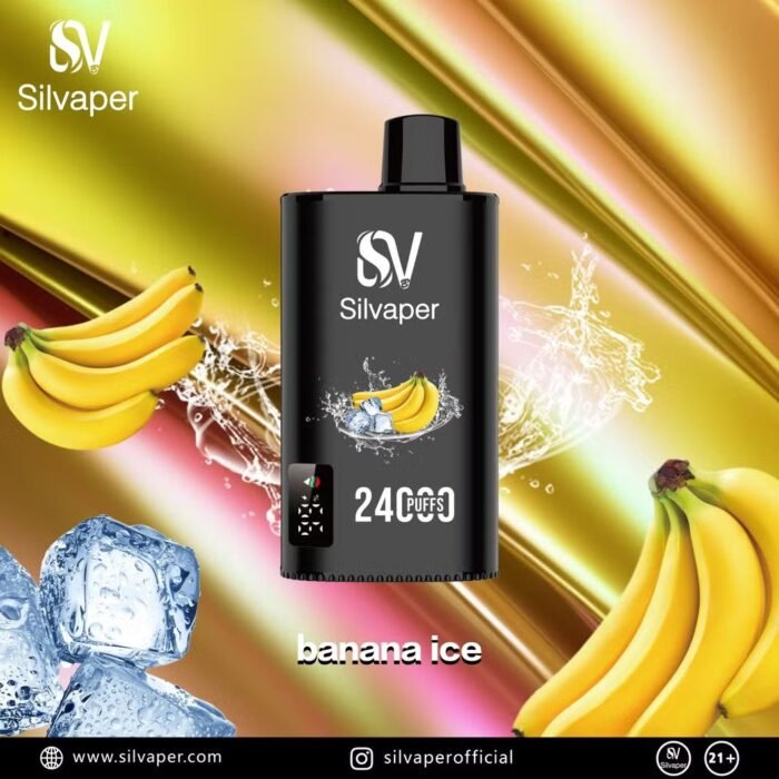 SILVAPER 24000 Puffs 20mg Disposable Vape Price in Dubai Banana Ice