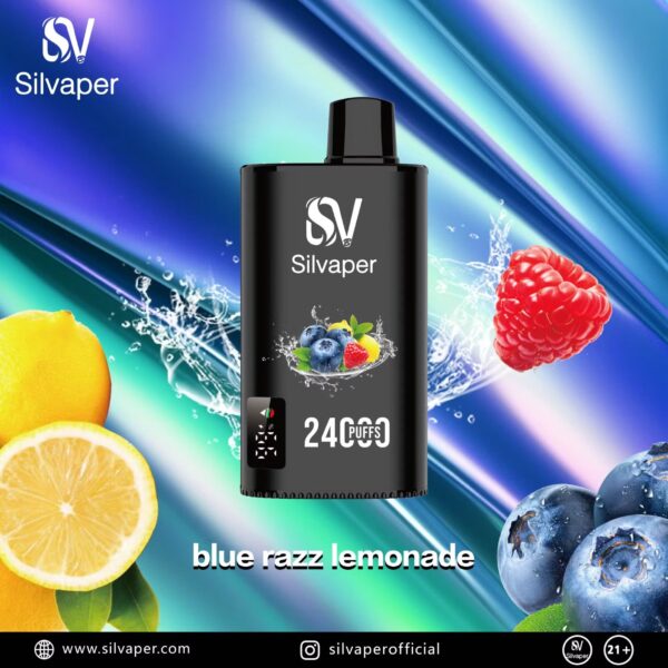 SILVAPER 24000 Puffs 20mg Disposable Vape Price in Dubai Blue Razz Lemonade