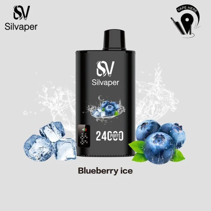 SILVAPER 24000 Puffs 20mg Disposable Vape Price in Dubai Blueberry Ice