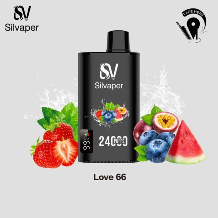 SILVAPER 24000 Puffs 20mg Disposable Vape Price in Dubai Love 66