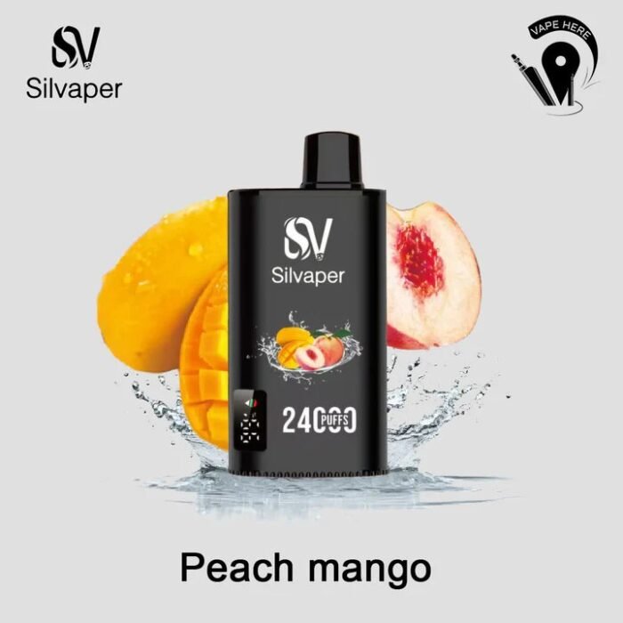 SILVAPER 24000 Puffs 20mg Disposable Vape Price in Dubai Peach Mango