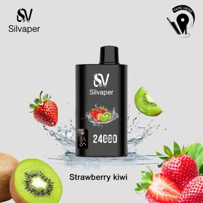 SILVAPER 24000 Puffs 20mg Disposable Vape Price in Dubai Strawberry Kiwi