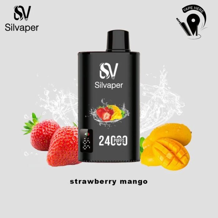 SILVAPER 24000 Puffs 20mg Disposable Vape Price in Dubai Strawberry Mango