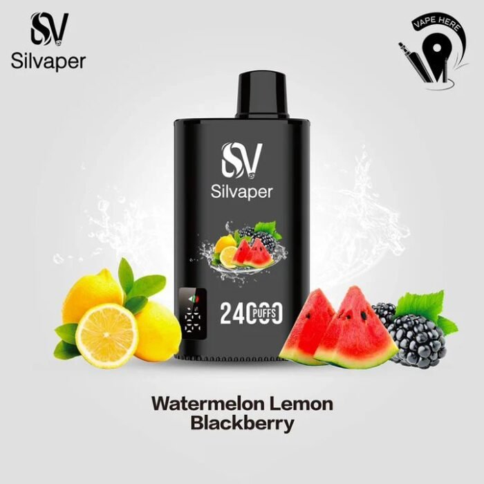 SILVAPER 24000 Puffs 20mg Disposable Vape Price in Dubai Watermelon Lemon Blackberry