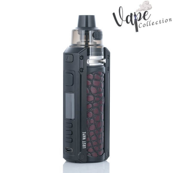 LOST VAPE URSA QUEST black crocodile leather