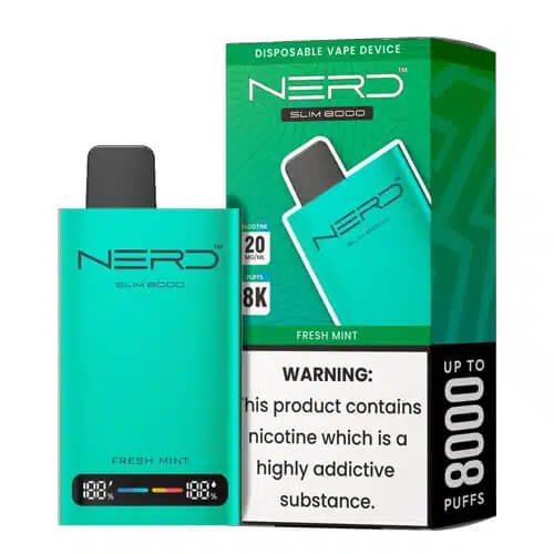 Nerd Slim 8000 Puffs Disposable Vape In Dubai