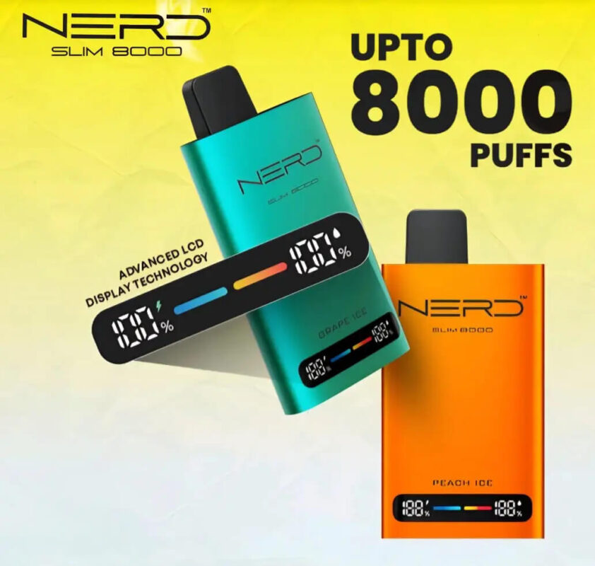 Nerd Slim 8000 Puffs Disposable Vape In Dubai