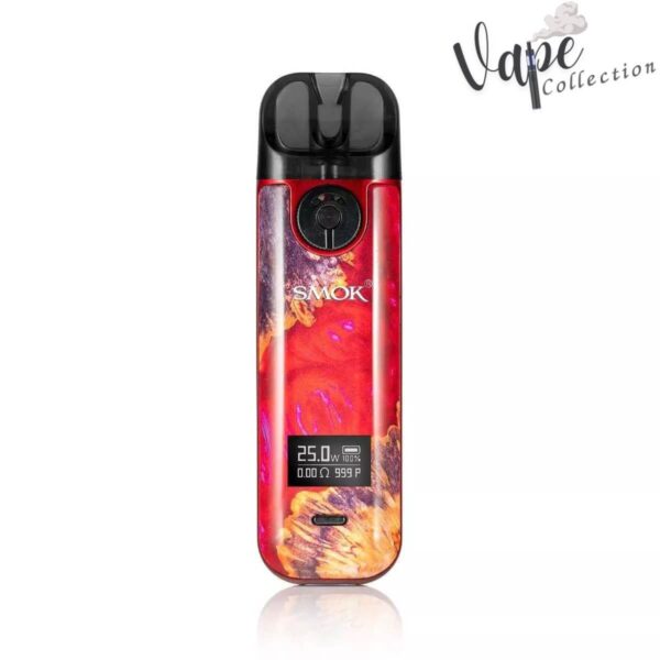 SMOK Novo 4 RED STABILIZING WOOD