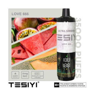 Tesiyi Ultra Shisha 35000 Puffs Disposable Love 666