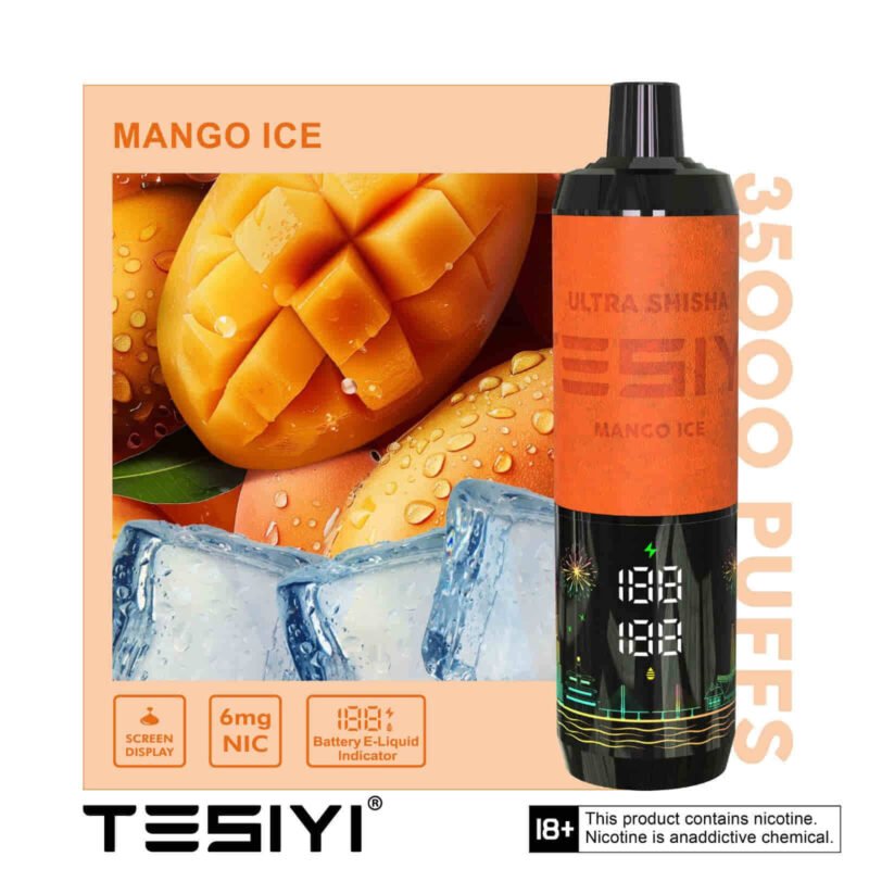 Tesiyi Ultra Shisha 35000 Puffs Disposable Mango Ice