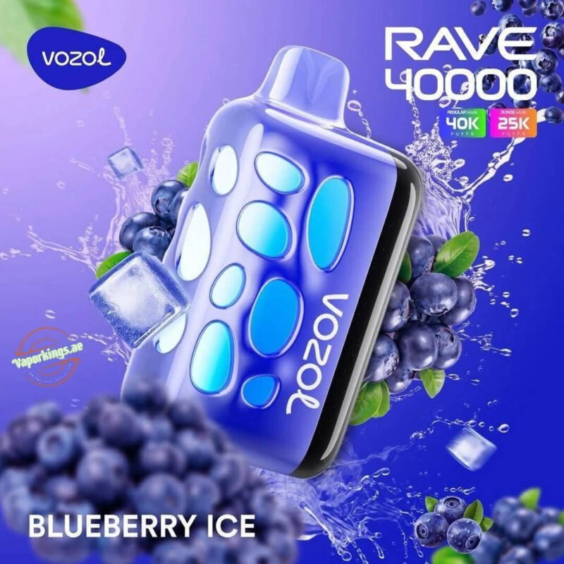 Vozol Rave 40000 Puffs Disposable Vape Blueberry Ice