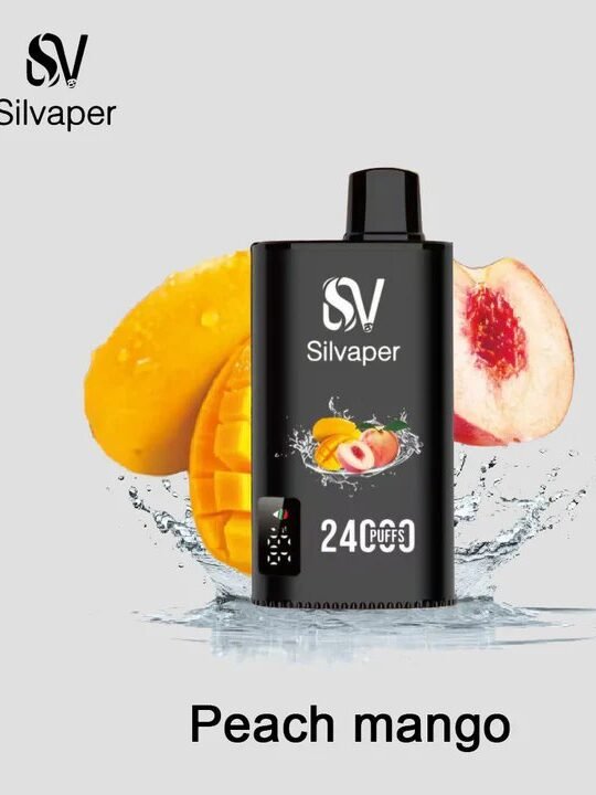 SILVAPER 24000 Puffs 20mg Disposable Vape Price in Dubai Peach Mango
