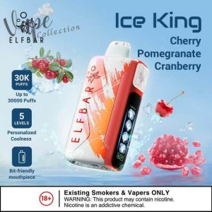 ELF BAR ICE KING 30000 PRICE IN DUBAI CHERRY POMEGRANATE CRANBERRY