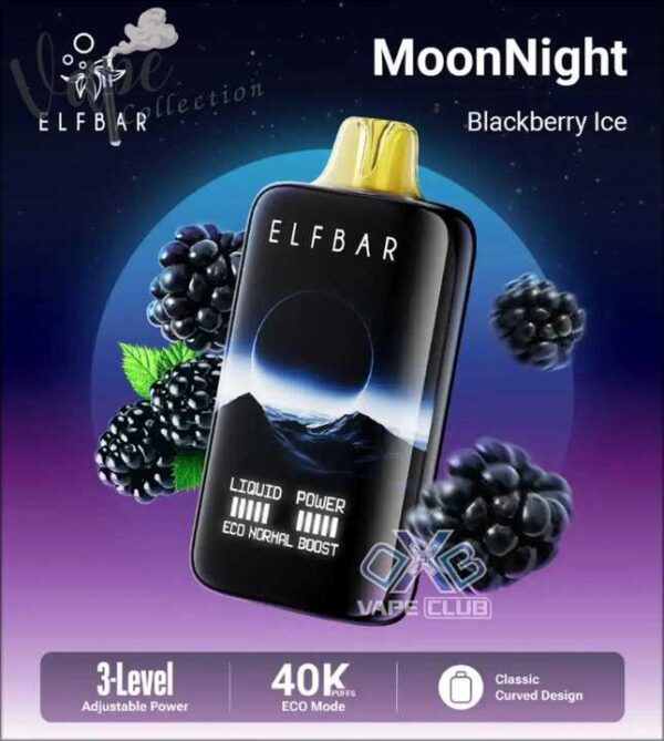 Elf Bar Moon Night 40000 Puffs Blackberry Ice