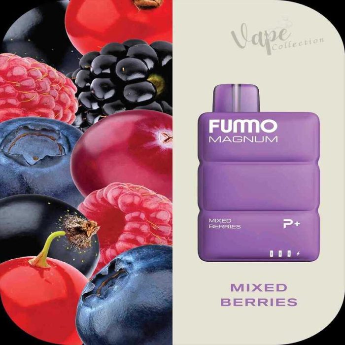 FUMMO Magnum 8000 Puffs 20MG Disposable Vape Price in Dubai MIXED BERRIES