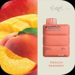 FUMMO Magnum 8000 Puffs 20MG Disposable Vape Price in Dubai PEACH MANGO