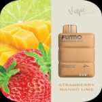 FUMMO Magnum 8000 Puffs 20MG Disposable Vape Price in Dubai STRAWBERRY MANGO LIME