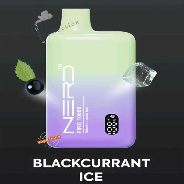 NERD Fire 10000 Puffs Disposable Vape Blackcurrant Ice