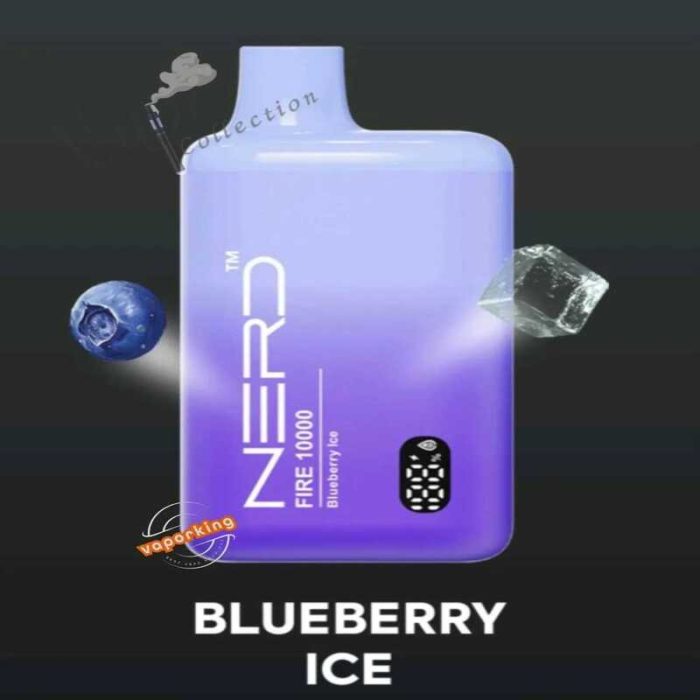 NERD Fire 10000 Puffs Disposable Vape Blueberry Ice