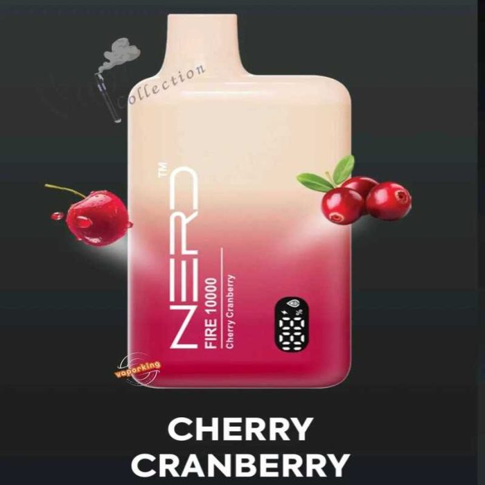 NERD Fire 10000 Puffs Disposable Vape Cherry Cranberry