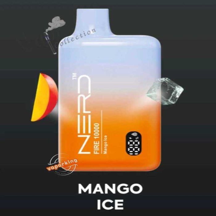NERD Fire 10000 Puffs Disposable Vape mango Ice