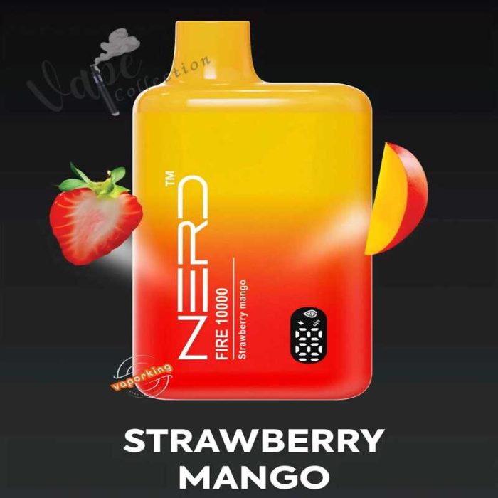 NERD Fire 10000 Puffs Disposable Vape Strawberry Mango