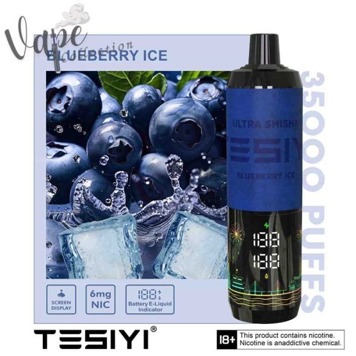 TESIYI ULTRA SHISHA 35000 PUFFS BLUEBERRY ICE