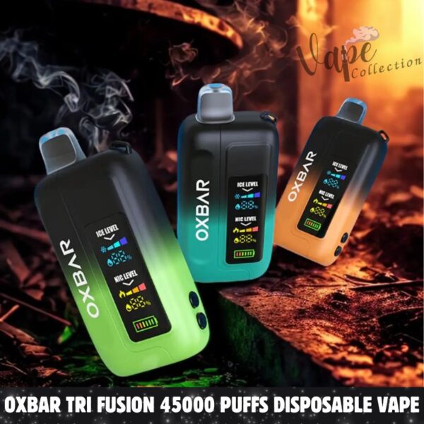 OXBAR TRI Fusion 45000 Puffs Disposable Vape 50mg Nicotine in Dubai