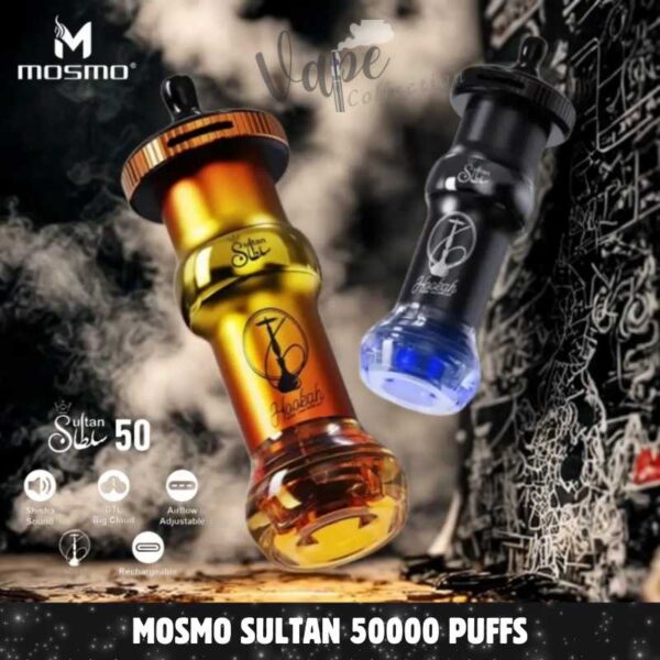 Mosmo Sultan 50000 Puffs DTL 0.3 Nicotine Hookah Disposable Vape in Dubai