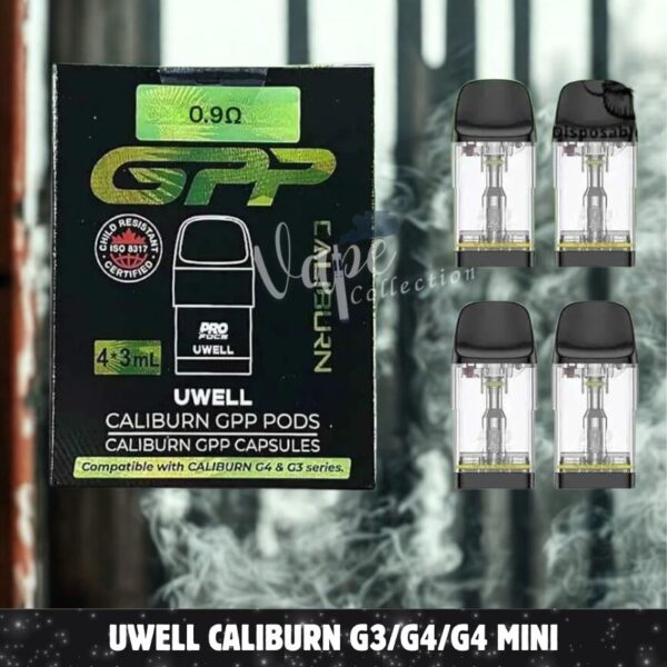 Uwell Caliburn G3/G4/G4 Mini Compatible Gpp 3ml Pod Cartridge In Dubai