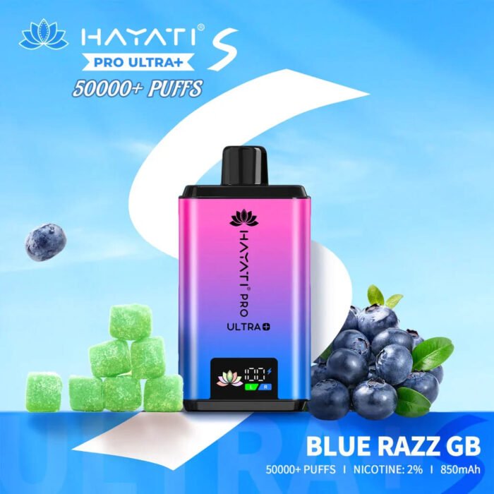Hayati Pro Ultra 50000 Puffs Vape-Blue_Razz_GB
