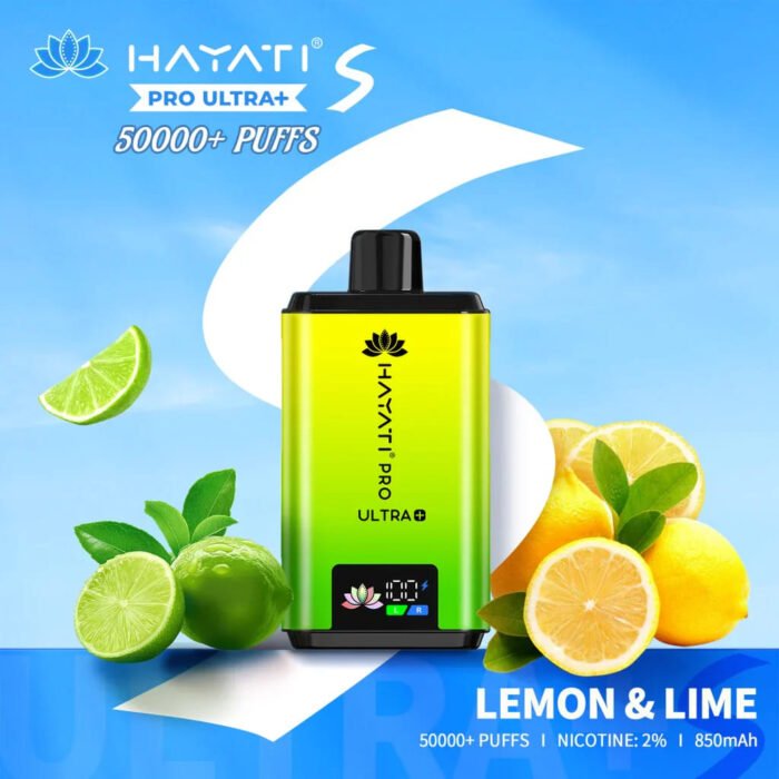 Hayati Pro Ultra 50000 Puffs Vape-Lemon_Lime