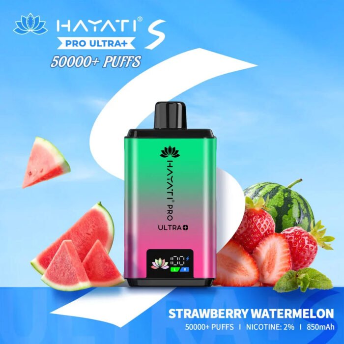 Hayati Pro Ultra 50000 Puffs Vape-Strawberry_Watermelon