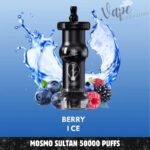 Mosmo Sultan 50000 Puffs DTL 0.3 Nicotine Hookah Disposable Vape in Dubai, Berry Ice