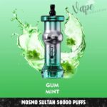 Mosmo Sultan 50000 Puffs DTL 0.3 Nicotine Hookah Disposable Vape in Dubai, Gum Mint