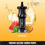 Mosmo Sultan 50000 Puffs DTL 0.3 Nicotine Hookah Disposable Vape in Dubai, Love66