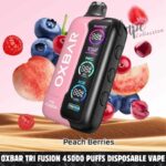 OXBAR TRI Fusion 45000 Puffs Disposable Vape 50mg Nicotine in Dubai, Peach Berries