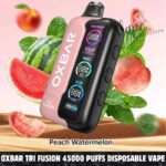 OXBAR TRI Fusion 45000 Puffs Disposable Vape 50mg Nicotine in Dubai, Peach Watermelon