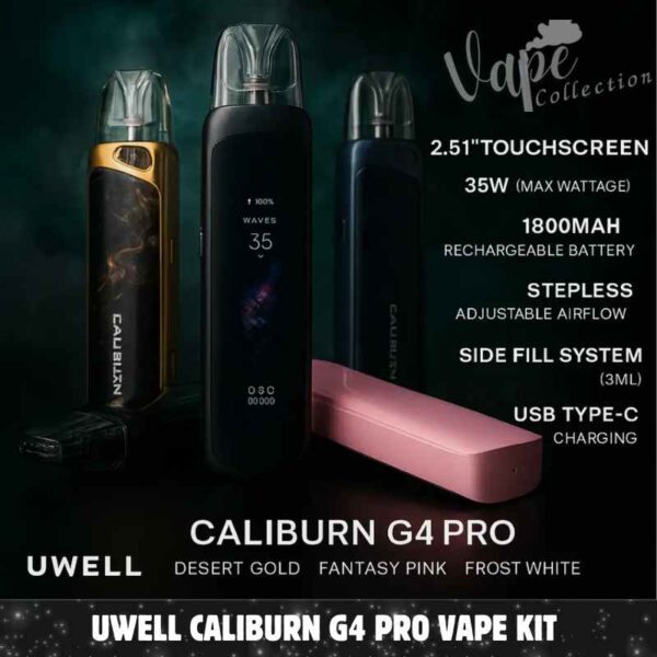 Uwell Caliburn G4 Pro Vape Kit 1800mAh 35W In Dubai