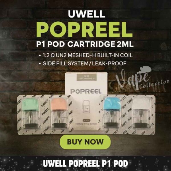 Uwell Popreel P1 Pod Cartridge 2ml (4pcs_pack) in Dubai