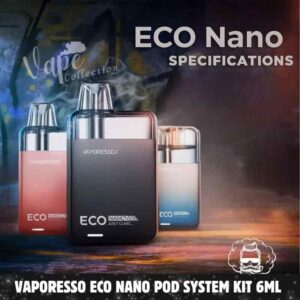 Vaporesso ECO Nano Pod System Kit 6ml In UAE