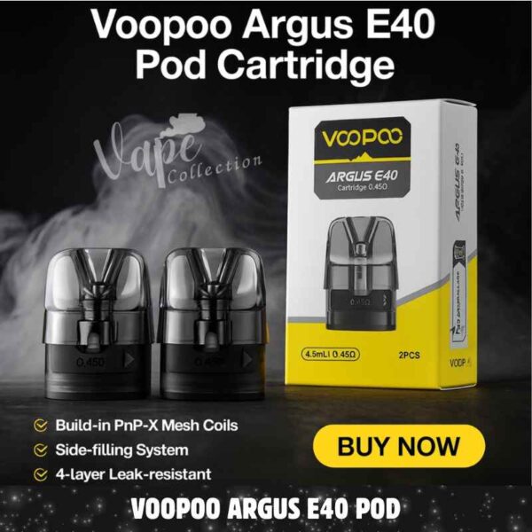 Voopoo Argus E40 Pod Cartridge 2pcs Pack in Dubai