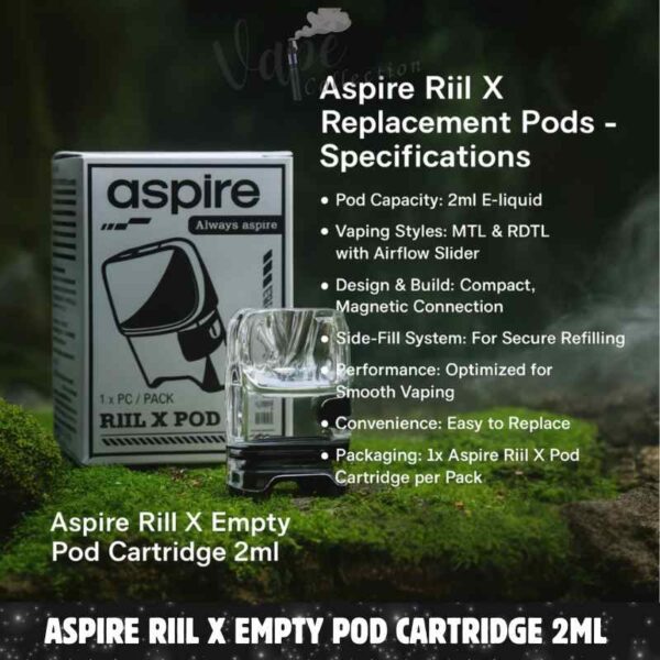 Aspire Riil X Empty Pod Cartridge 2ml In UAE – Buy Now